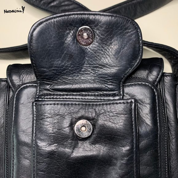 🚫SOLD•E✝️SY🚫 Vintage Perlina Leather Crossbody Bag - Picture 5 of 10